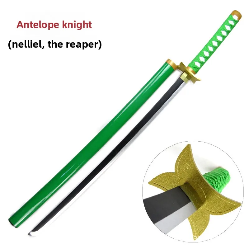 101cm/39.76in Bleach Nili Ailu Drewniany Miecz Anime Katana z Pochwą Rekwizyty Cosplay Model Kolekcjonerski Zabawka na Zewnątrz