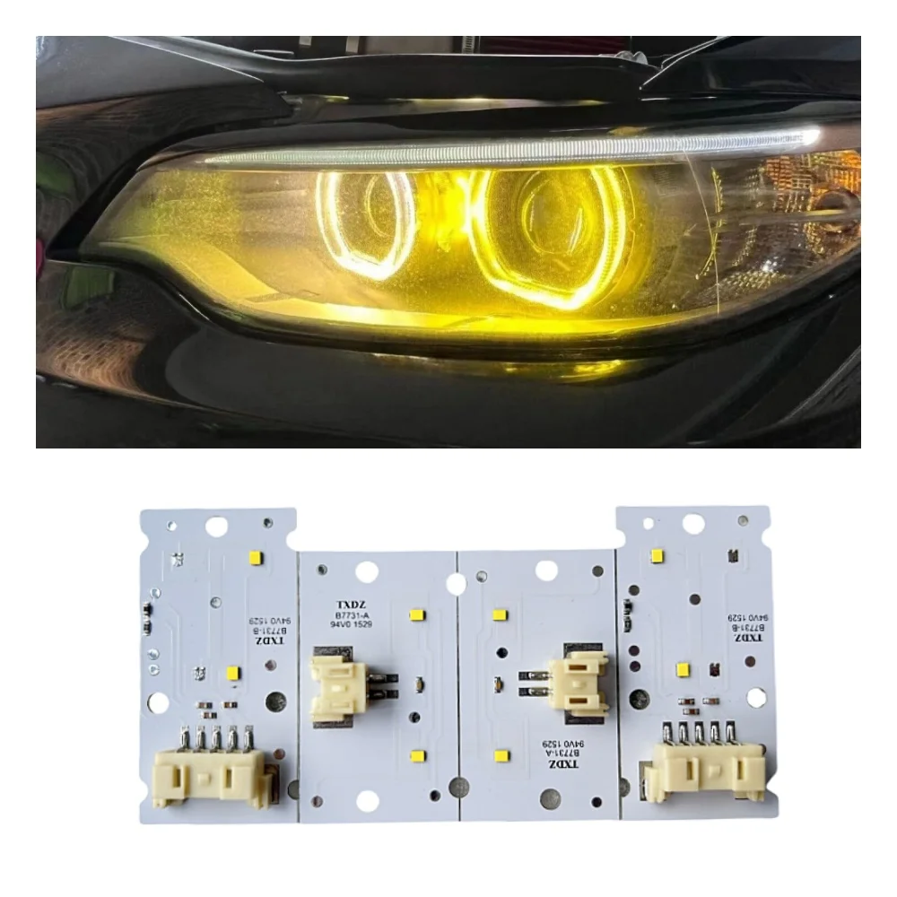 

2014-17 For BMW F87 F22 F23 M2 M235i M240i Xenon headlights Daytime running lights Yellow Angel Eye DRL LED board