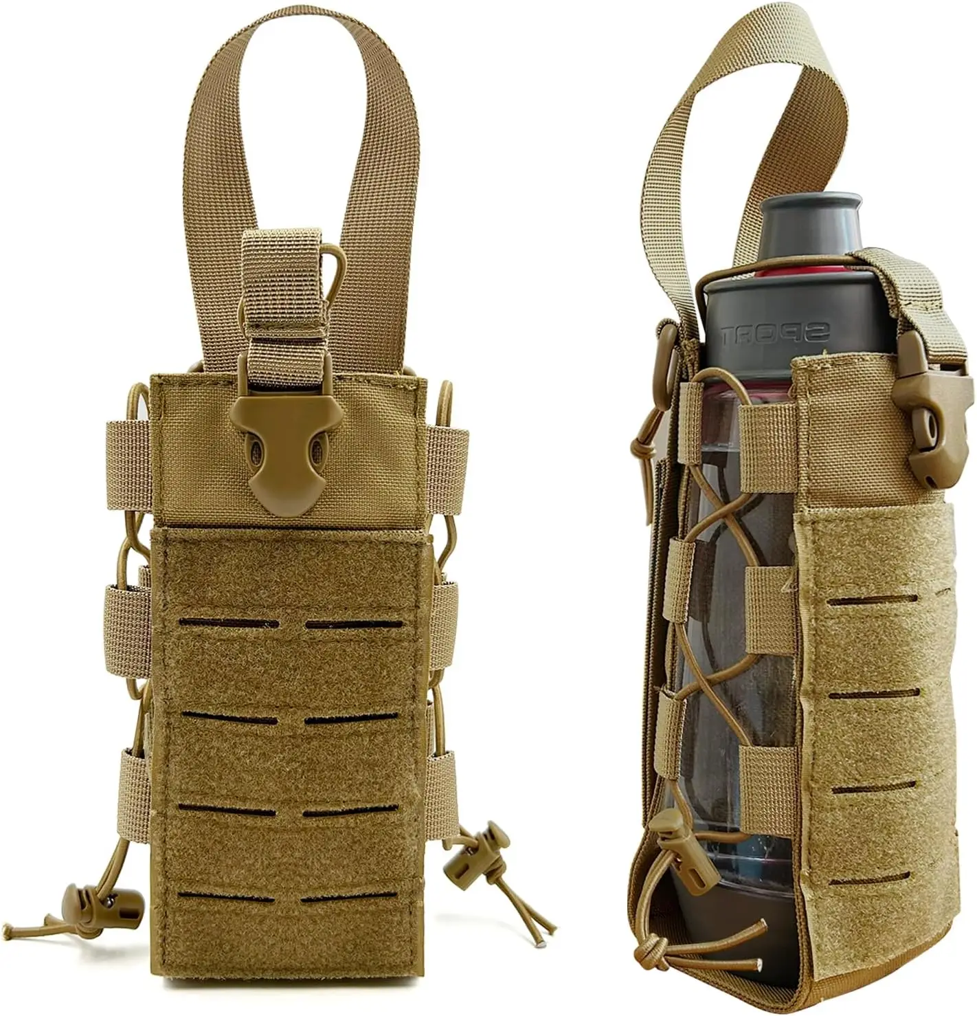 

Tactical Water Bottle Bag Multifunctional Molle Water Bottle Pouch Water Cup Holder Outdoor Mountaineering Accessory Pack