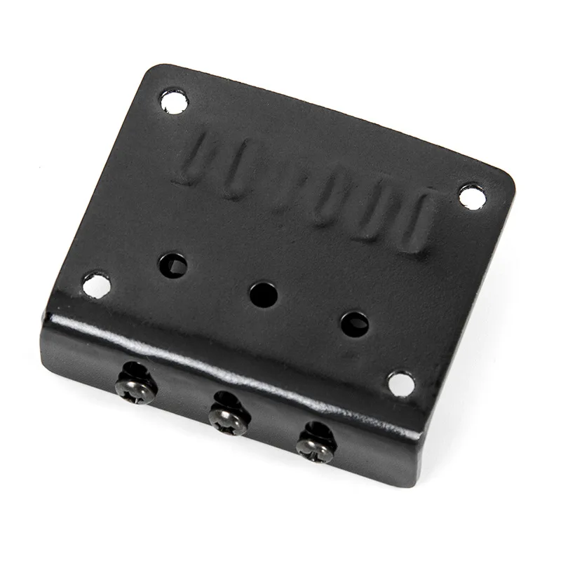 Puente de rodillos para guitarra de 3 cuerdas, 50x42mm, puente fijo de carga superior, se monta en el cuerpo de la guitarra para guitarra acústica y guitarra de caja de cigarros