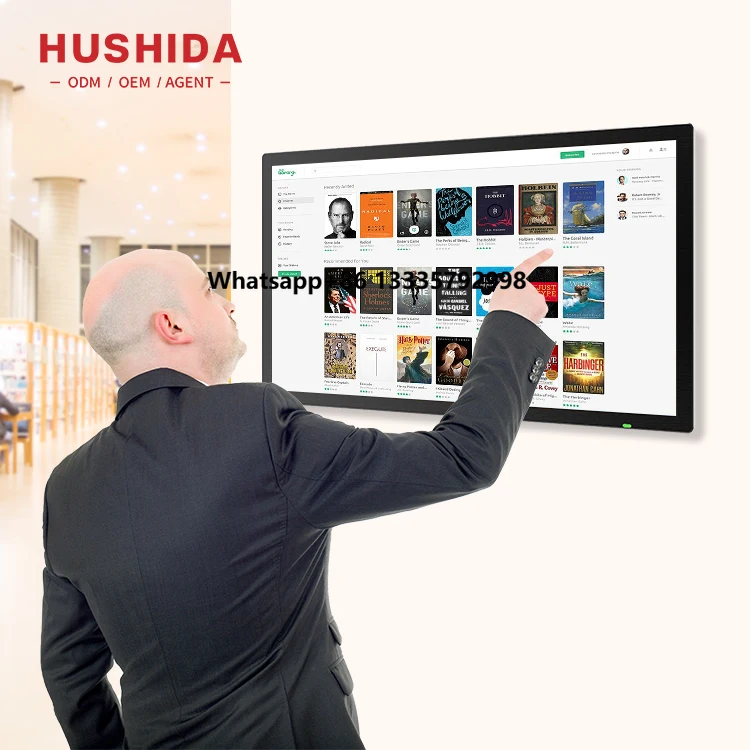 Lcd Touch Screens  10 21 32 43 50 55 65 75 Inch Wall Mounted Totem Display Panel Digital Android Interactive Touch Kiosk