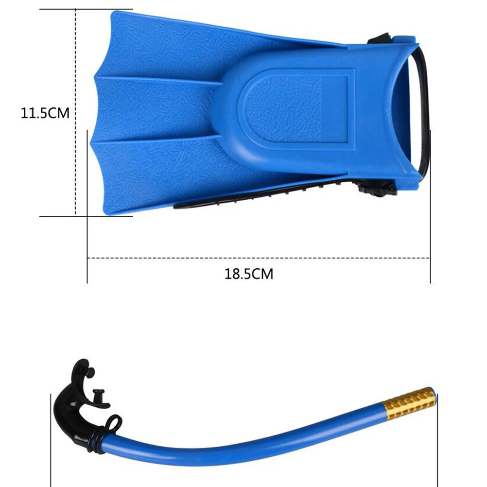 

1Set Diving Goggles Snorkel Flippers Set Kids Snorkeling Mask Swimming Gear Ergonomic Mouthpiece Skin-Friendly Buckle Wear