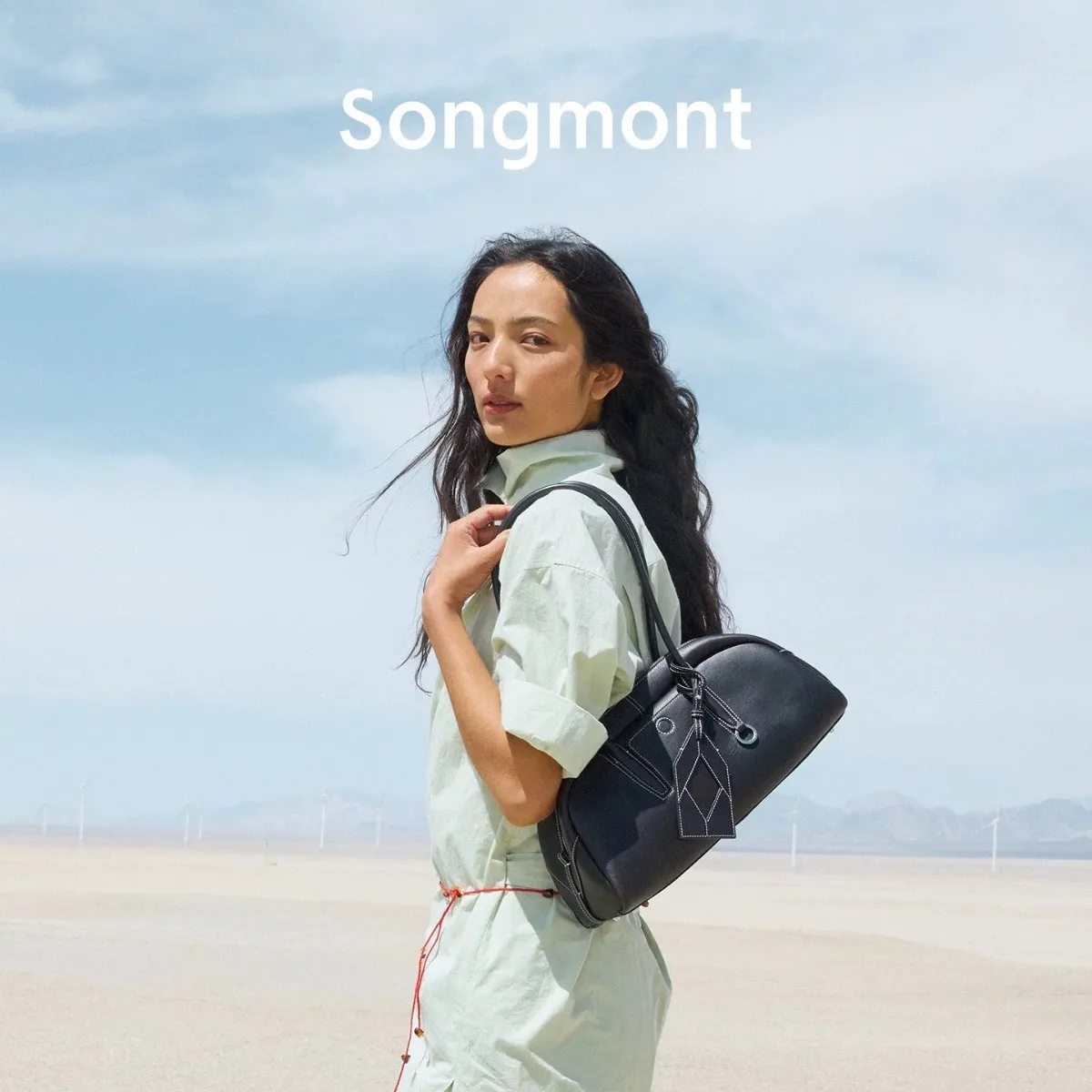 

Songmont Tracking Bowling Pillow Bag Boston Baguette Bag Handbag