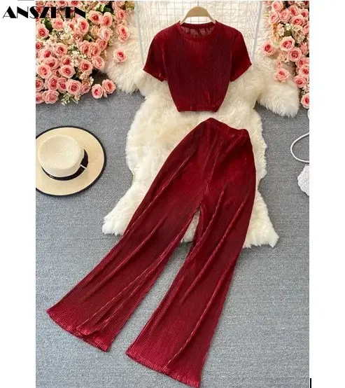 

New Spring Fall Casual 2 Piece Pants Lounge Wear Two Piece Sets Women Clothing For Woman