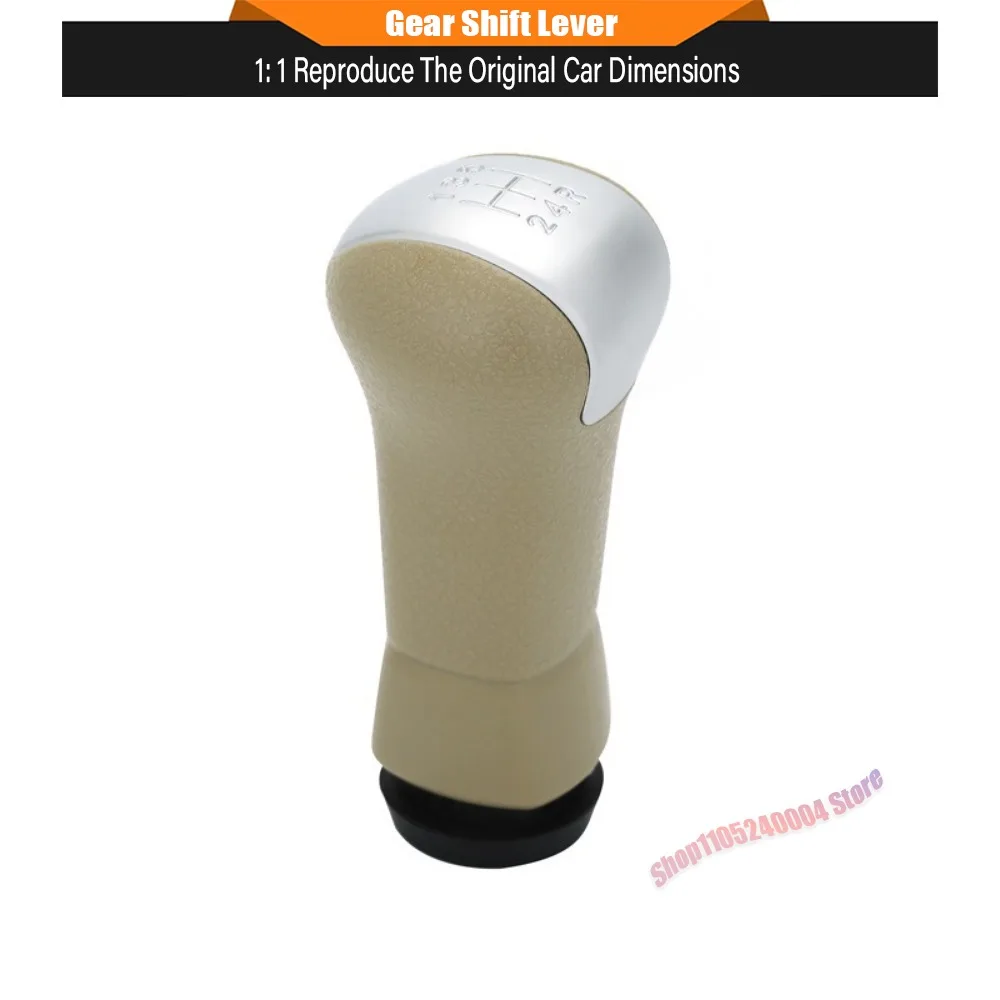 OE Style 5 Speed Manual Gear Shift Knob Lever Handle Stick Replacement For Nissan Qashqai J10 X-trail Models 2006 To 2013