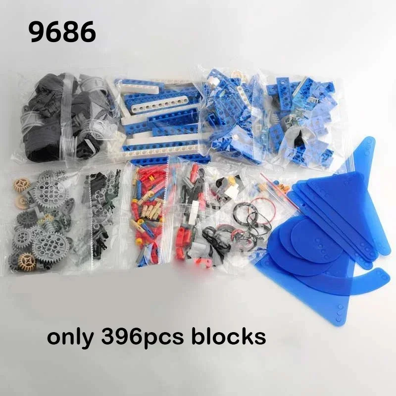 396 pezzi di parti per 9686 set educativo tecnico semplice e motorizzato blocchi di costruzione studenti delle scuole che imparano mattoni giocattolo per bambini
