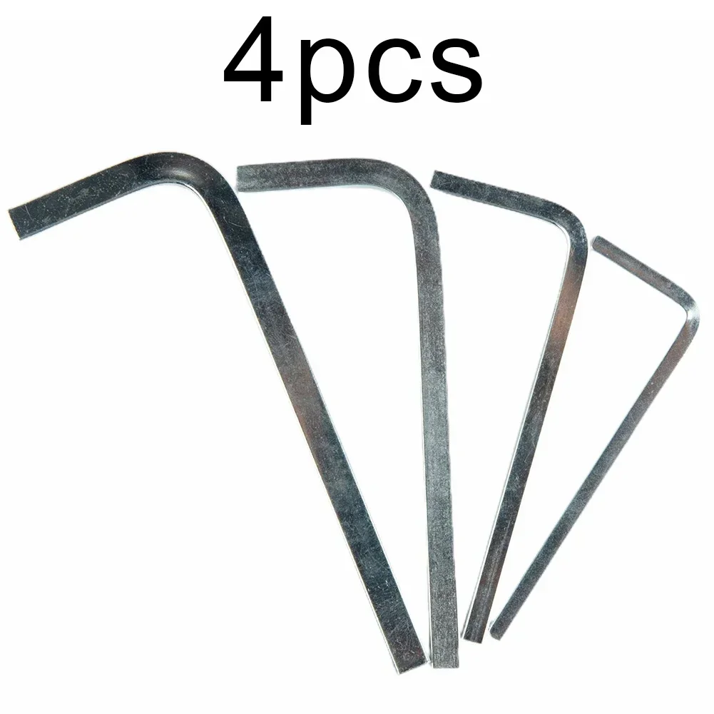 4Pcs L-Shape Square Head Wrench Square Key 4Point Wrench Screwdriver Set 3-6mm For Tightening Screws Portable Repair Hand Tools