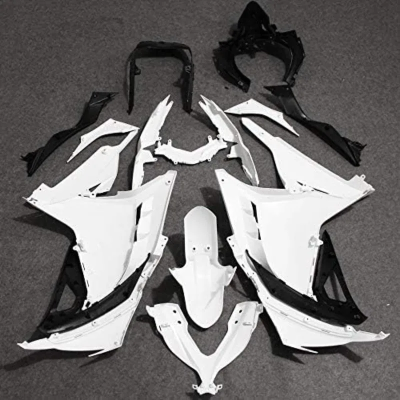 ZXMT مجموعة انسيابية للدراجات النارية غير مطلية لـ Kawasaki NINJA 300 EX300 EX300A EX300B 2013-2017/Ninja250 2013-2015(17 قطعة)