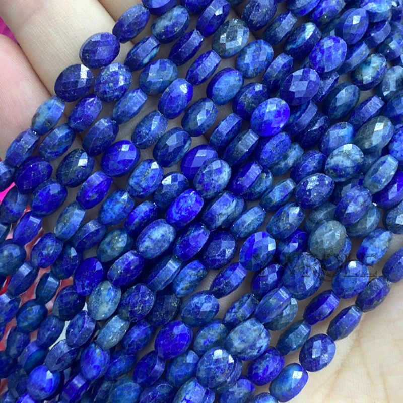 6x8 مللي متر الأوجه البيضاوي الهندي العقيق الحجر الطبيعي فضفاض خزر عازل لصنع المجوهرات أقراط يدوية أساور إكسسوارات جذابة