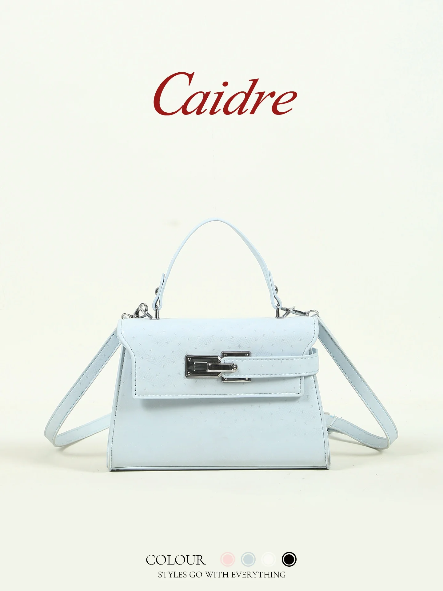 Caidre Luxury  Women's Handbag 2026 New Style Office Small Shoulder Crossbody Square Bag Soft Handle Hard  PU Leather