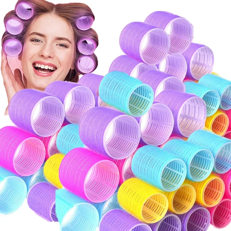 

Self Grip Curler Hairs Rollers Set Assorted Sizes and Colors Hair Rollers Styling Curling Tools DIY Hair Curlers
