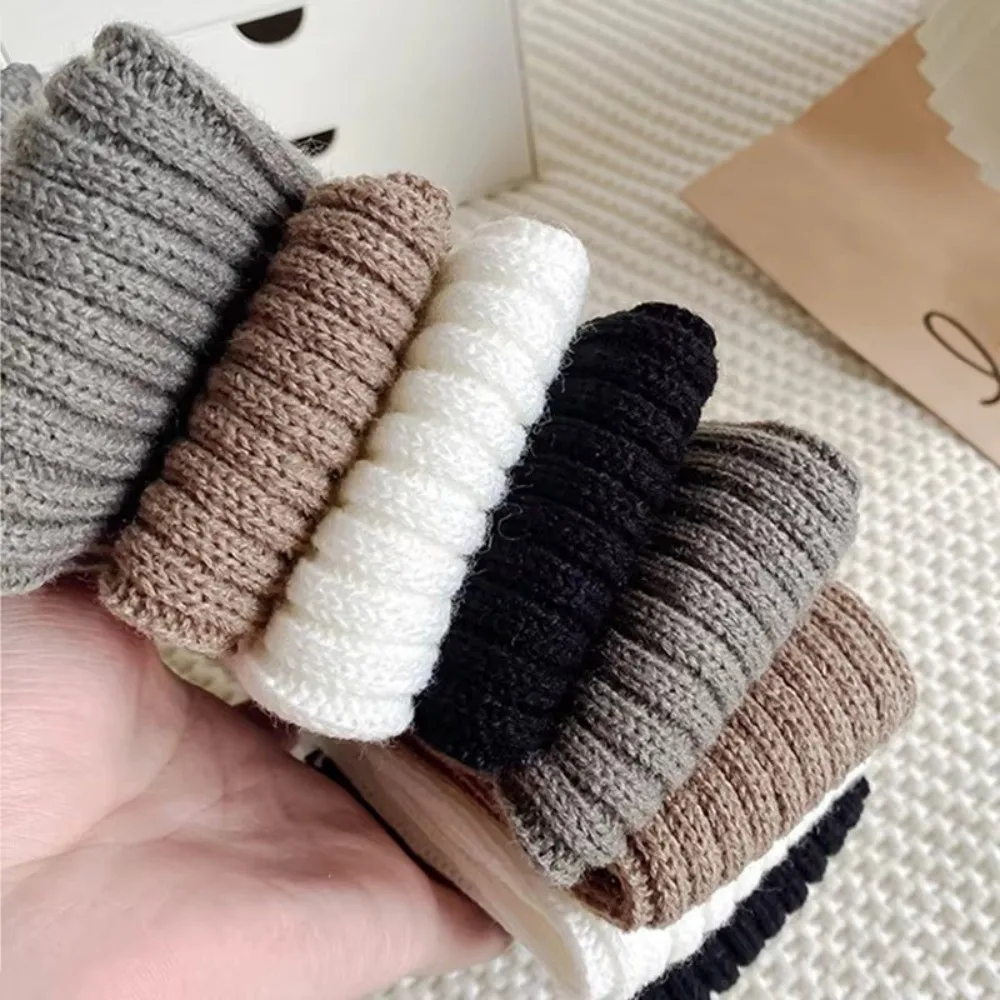 Sweet Cute Rabbit Ear Leg Warmers Socks Ball Ruffles Warm Leg Cover Children's Long Socks Soft Cotton Children Pile Sock Kids