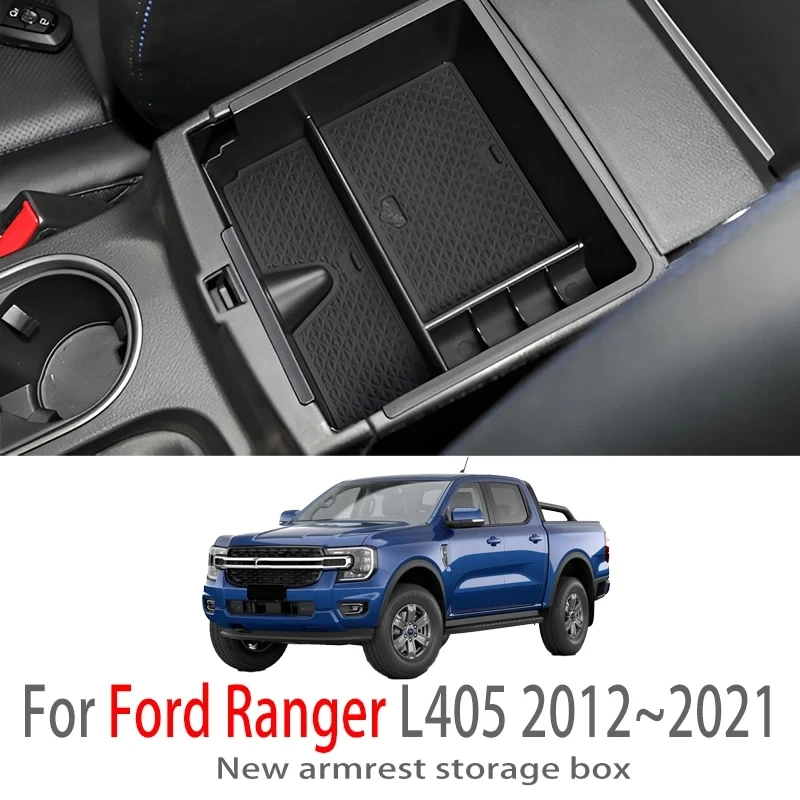 

Car Accessories For Ford Ranger L405 2012~2021 Center Console Armrest Storage Box Multifunctional Storage Auto Interior Parts