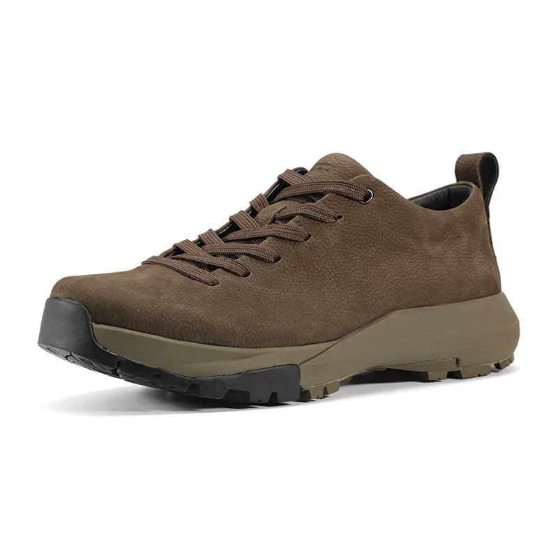 Genuine Leather Shoes Men Luxury Designer Walking New Styles Sneaker Teenagers Outdoor Hunting Climbing Camping Sports Street