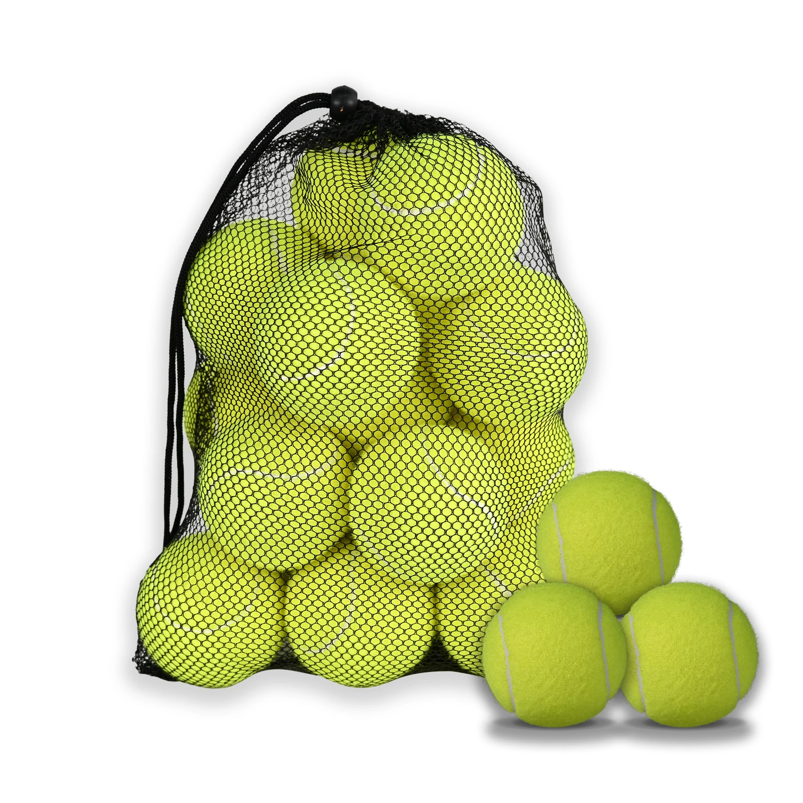 

12/20Pack Standard Size Tennis Balls No Pressure Loss Consistent Bounce for Tennis Training Practice Dog Play & Beach Tennis