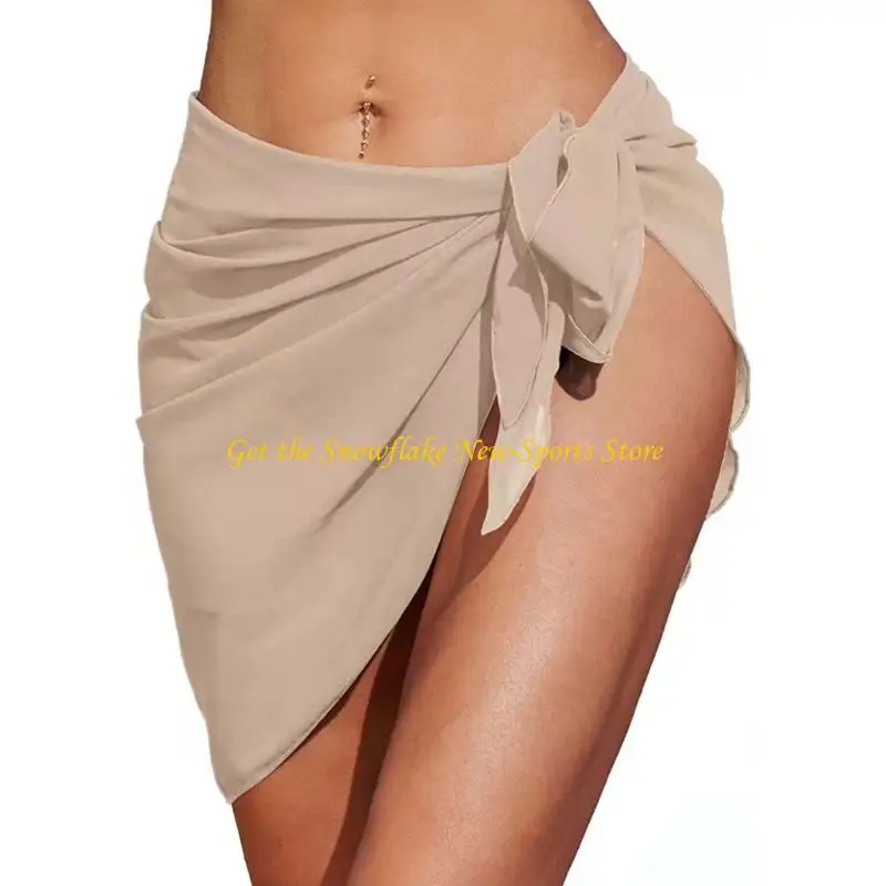 E56D Strandrock, leicht, verstellbar, für Badebekleidung, Strandschal, Schal