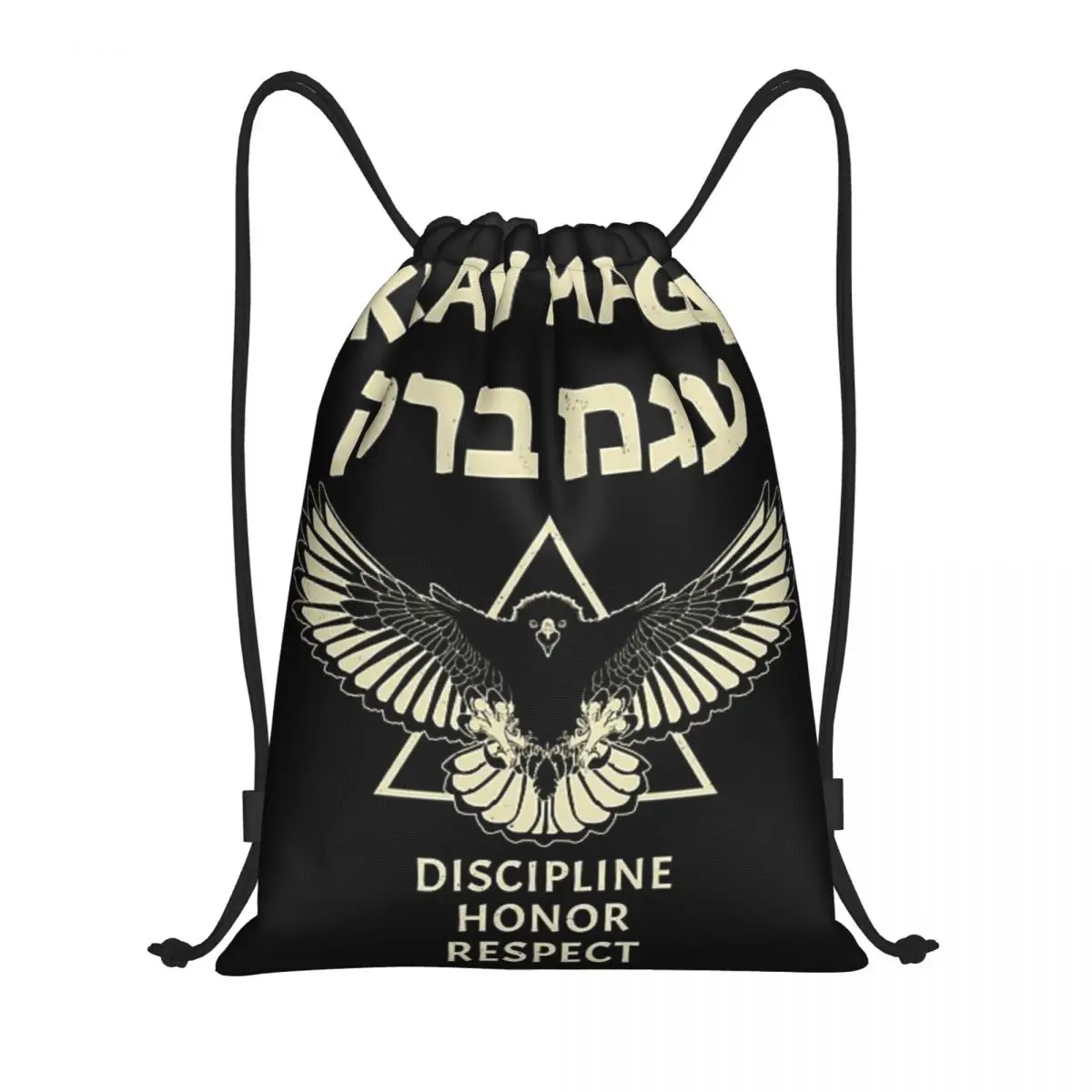 

Custom Pattern Logo Drawstring Bag Krav Maga Eagle Travel Backpack Student Storage Bag School Bag ꦫ