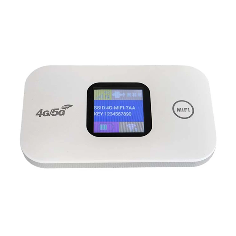 4G LTE Mobile WiFi Hotspot 150Mbps Wireless Router Sim Card Slot Portable Network Hotspot Device 2100mAh Colorful LED Display