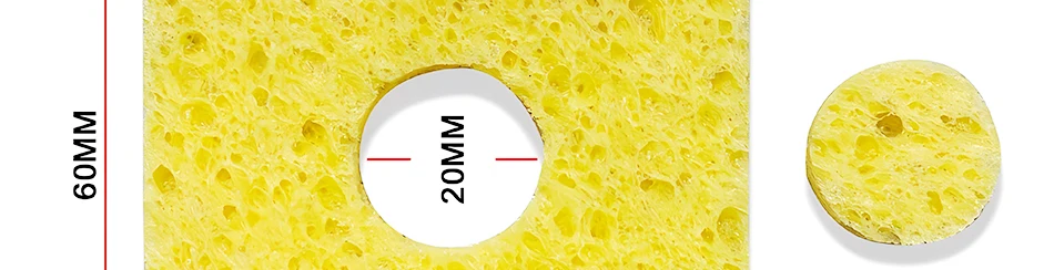 10pcs iron head cleaning sponge, high temperature resistant and thickened sponge, special for soldering iron holder.