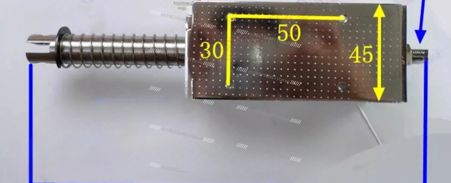 Push-pull Electromagnet Long Stroke 60mm Large Thrust Suction 15kg Miniature AC DC 24V 220V