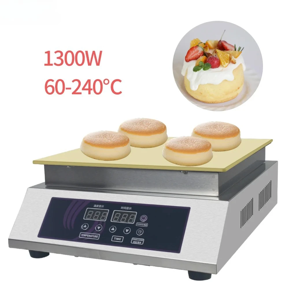 

DepositXEOLEO Single Head Souffle Pancake Maker Machine 1300W Fluffy Japanese Souffle Maker Gaufriers Pancake Machine