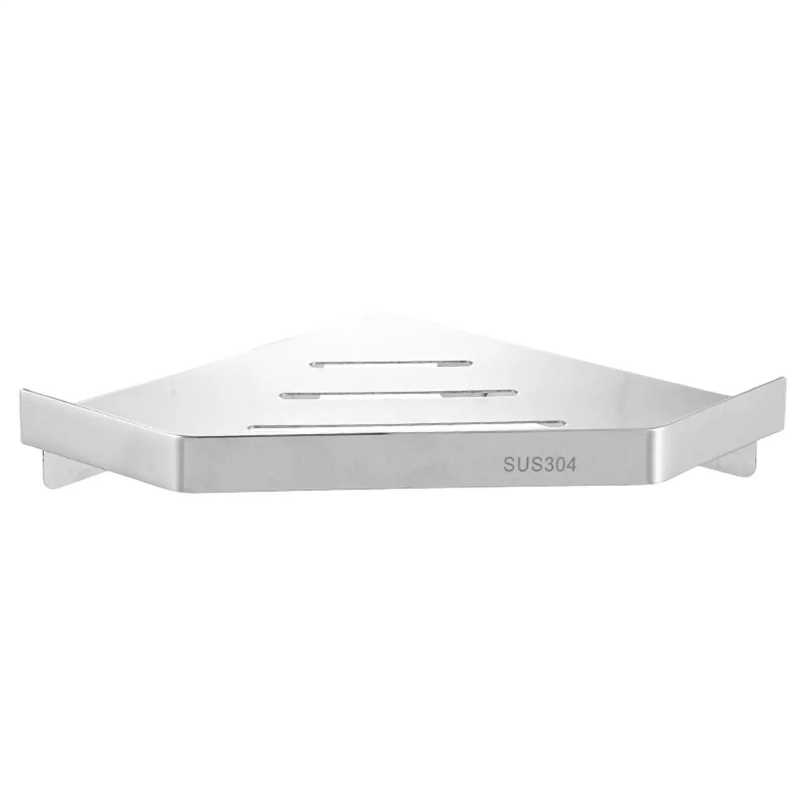 Stainless Steel Caddy Adhesive Rustproof Bathroom Corner Shelf