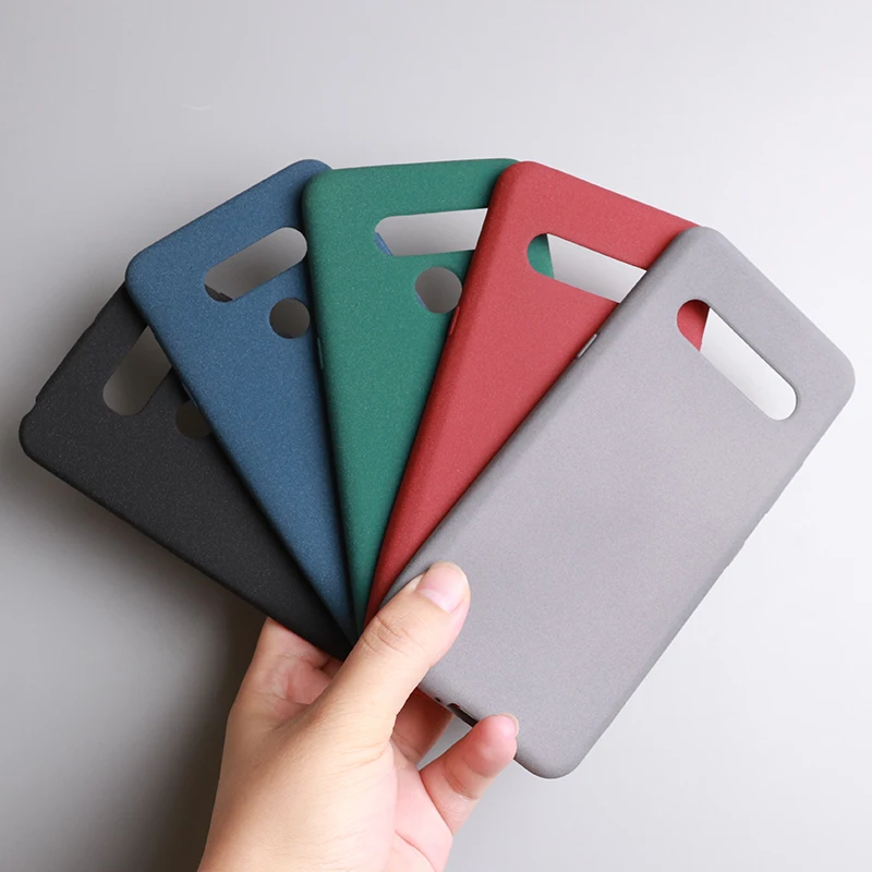 Slim Sandstone Silicone Soft Back Cover Case For LG V60 V50 V40 V30 V20 Q7 Q8 Q6 G6 G7 K51S K42 K41S Anti Fingerprint Matte case