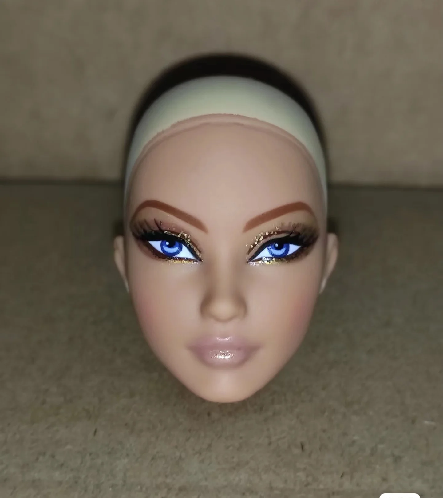 Original IT FR Doll Head Golden Galaxy Poppy Parker Adele Elise Veronique Nadja Practice Make Up Bald Heads Doll Accessories