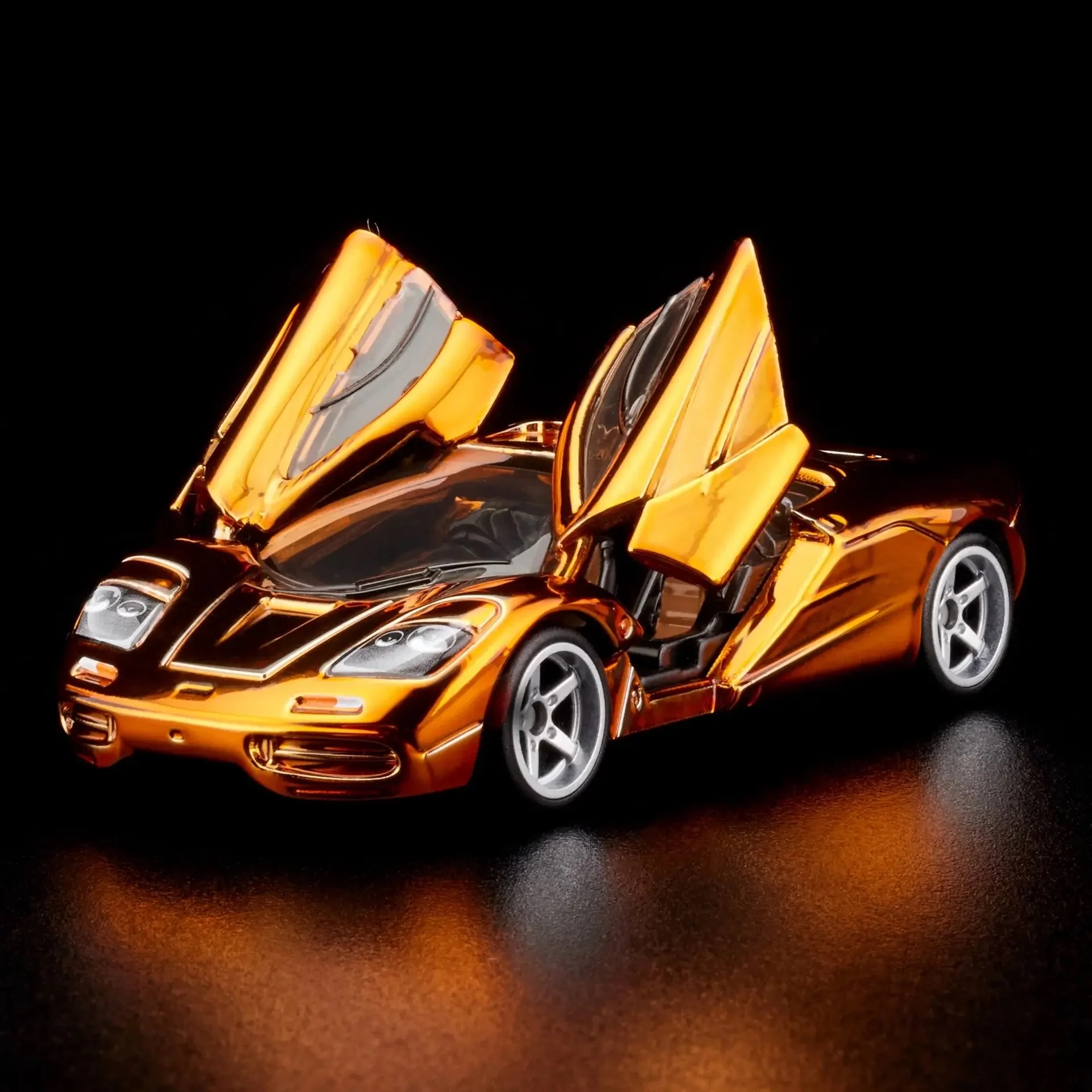 Hot Wheels Cars RLC McLaren F1 Electroplated Orange 1/64 Metal Die-cast Model Collection Toy Vehicles