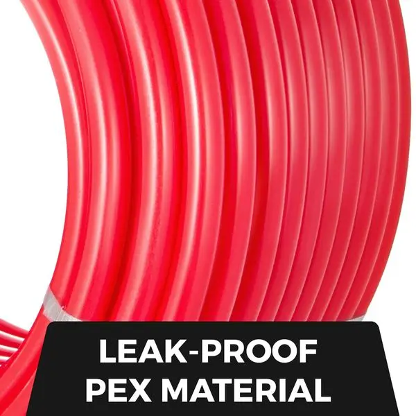 VEVOR Pex Pipe Tubing 1 Inch 300ft Pex Tubing Non-Barrier Radiant Water Plumbing Pipe Pex-B ?1' Non-Barrier/300FT/Red?
