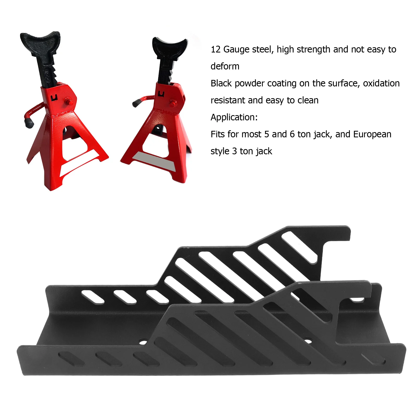 Jack Stand Rack Jack di sollevamento in acciaio montaggio a parete Organizer staffe appendiabiti per 5 6 Ton European 3 Ton Jack Jack Stand Rack