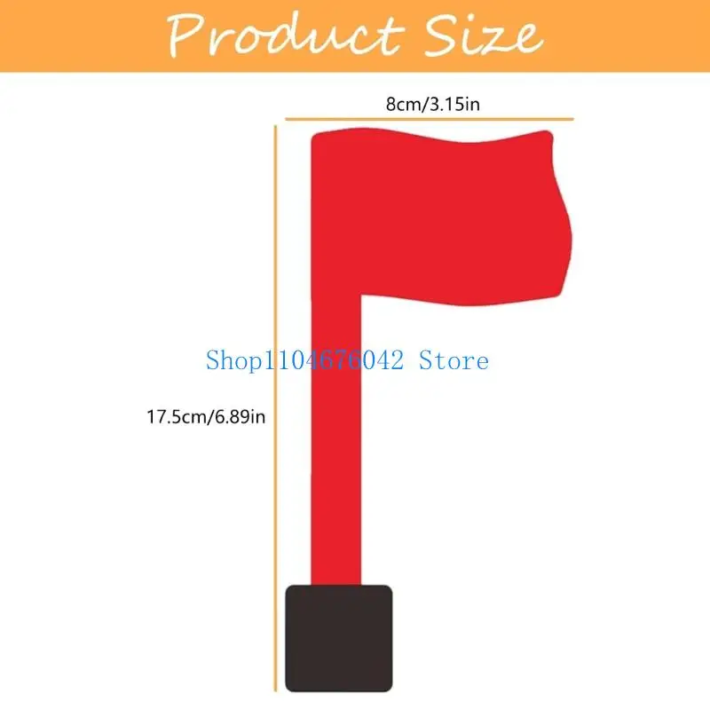 Bild 7: Rotes Briefkastenschild-Ersatzset, robuste, selbstklebende Outdoor-Pads, bestehen extreme Temperaturen für dauerhafte Installation