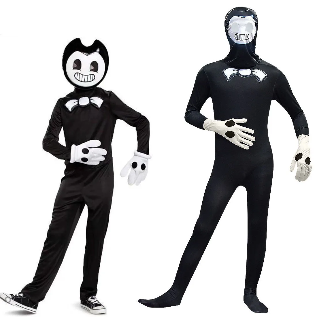 Inking Kids Halloween Costumes Anime Bendy-lover Cosplay Boys Girl Bodysuit+wing Cartoon Disfraces Carnival Party Machineing