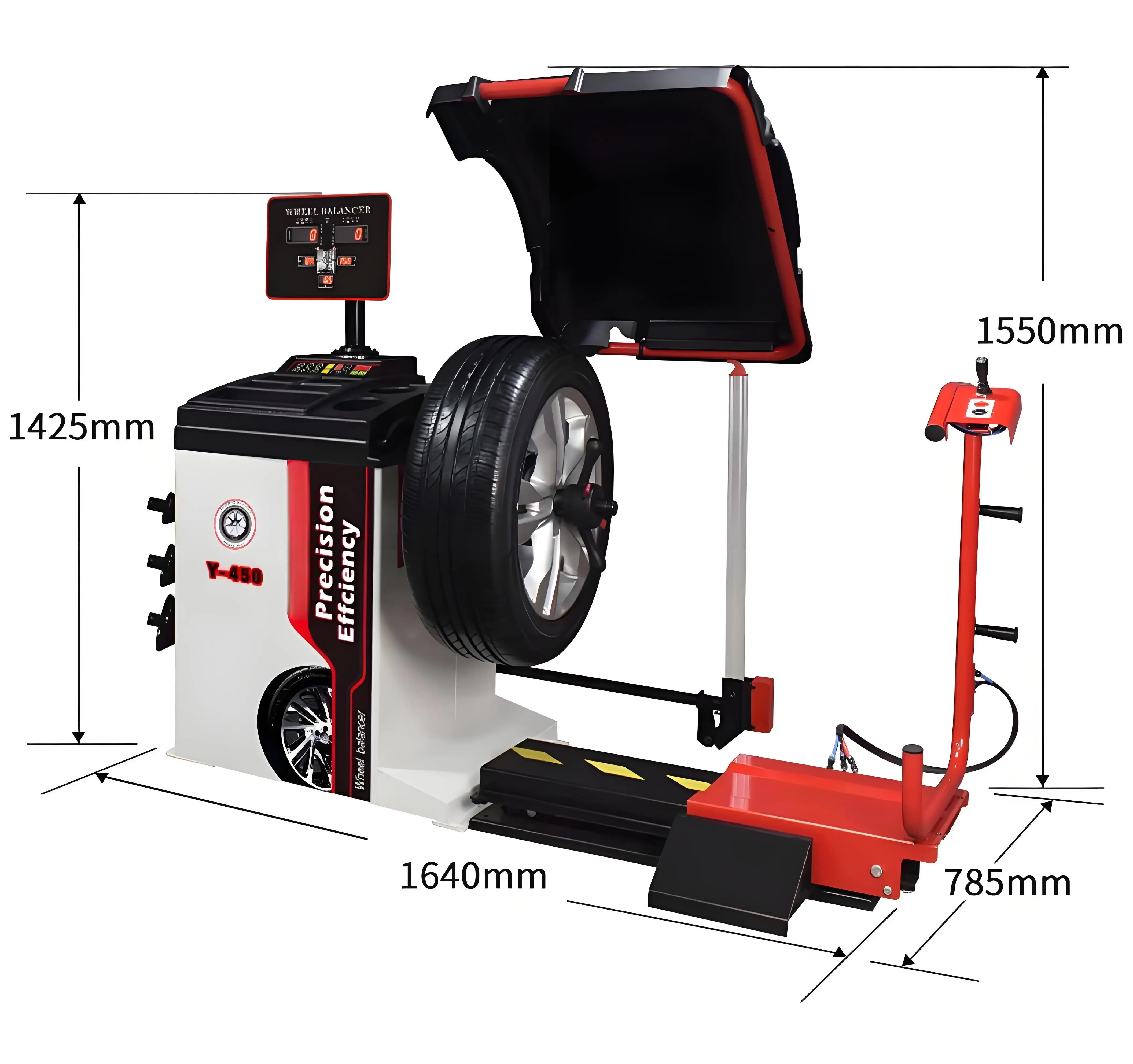 2024 high-end Automatic wheel balancer tire lift car