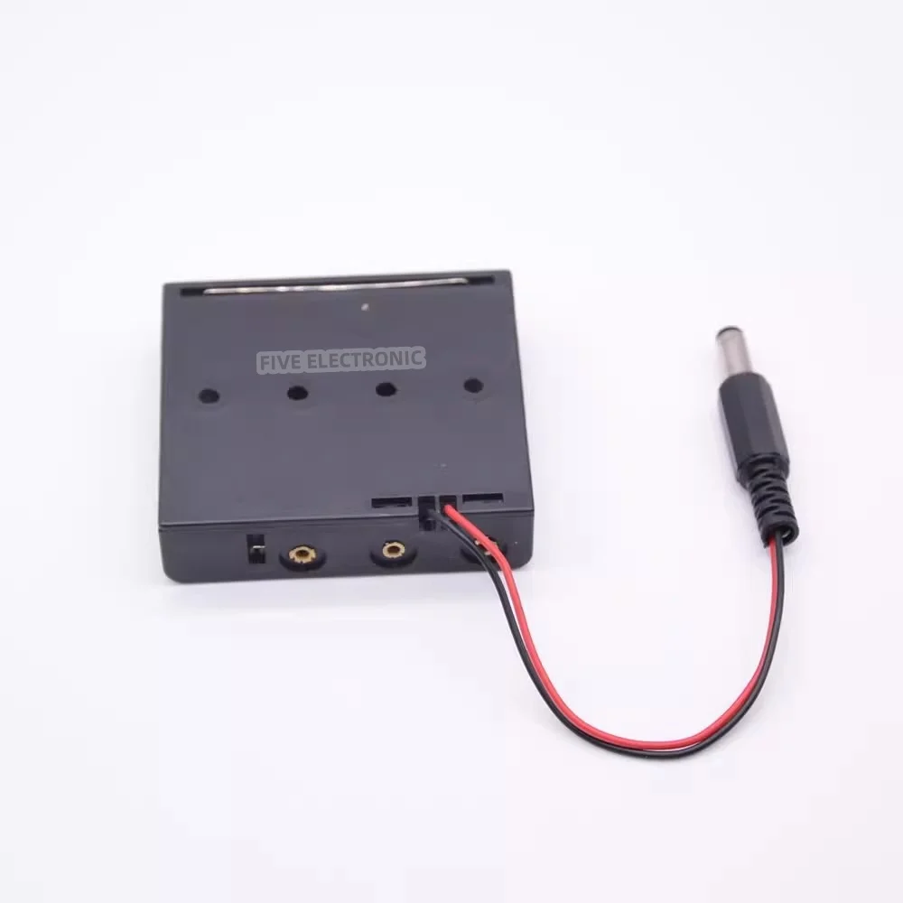 No. 5 /AA/7 /aaa Battery Holder Four 6V Power Boxes In Series With DC Power Plugs Battery Box