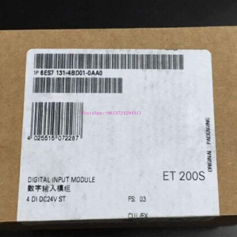 

New for Siemens 6ES7-131-4BD01-0AA0 6ES7 131-4BD01-0AA0 Electronic Module in Box