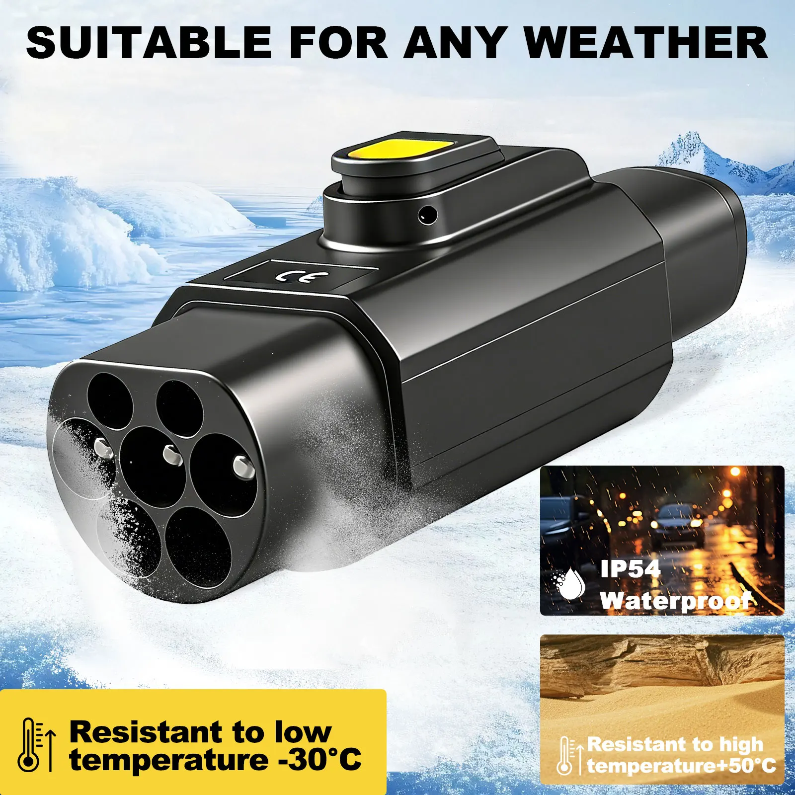 Type2-테슬라 EV 충전 어댑터 7.2KW 32A 110V-250V Type2-NACS 변환기(테슬라 모델 3 Y S X 전기차 충전용) 썸네일 3