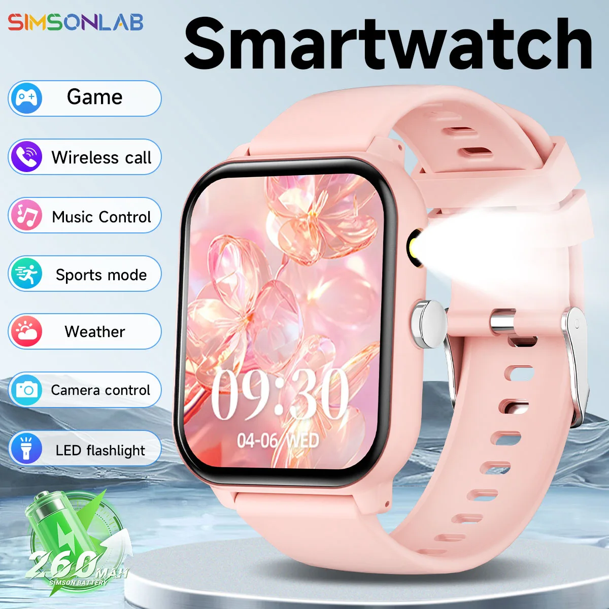 

Новые умные часы для игр с экраном 1.83'', Bluetooth-вызовами, спортивными режимами, управлением музыкой/камерой, LED-фонариком и длительным временем автономной работы для Android/IOS