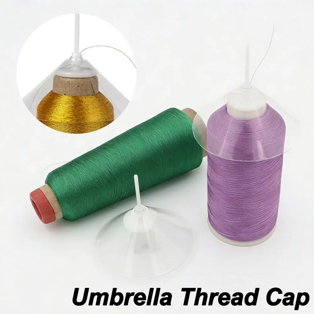 Anti-winding Umbrella Thread Cap Anti-static Anti-knotting Gold Silver Thread Cap DIY Sewing Machine Thread Cap