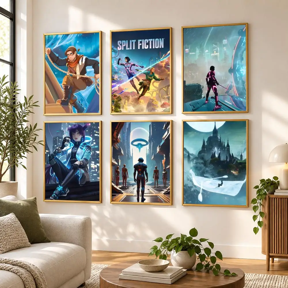 Split Fiction Poster HD art sticky wall waterproof home living room bedroom bar aesthetic decoration