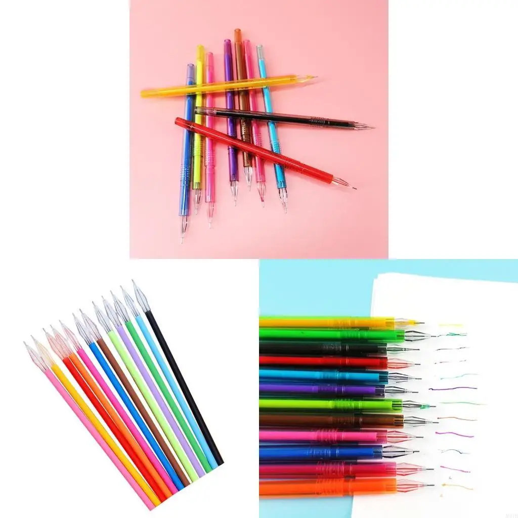 

M5TB Diamond Coloring Pen 0.35mm Smooth Writing for Planner Drawing Marking 12PC