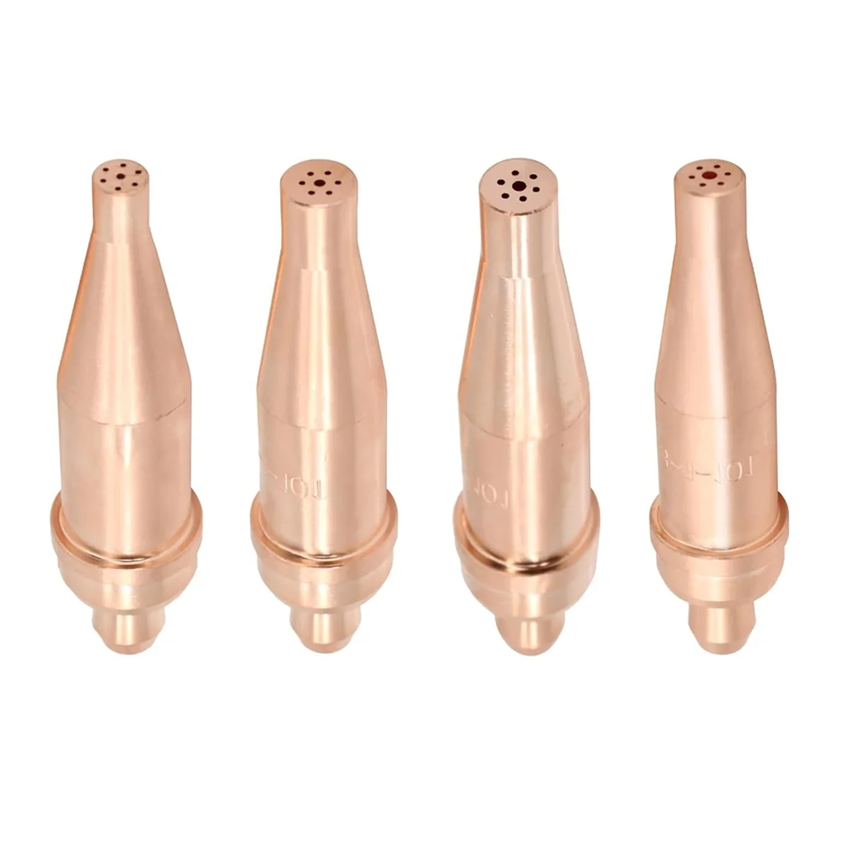 

ABNJ 1-101 Series Acetylene Cutting Torch Tips, Size 0-3, Fit V-Style Heavy Duty Torch - Pack of 4