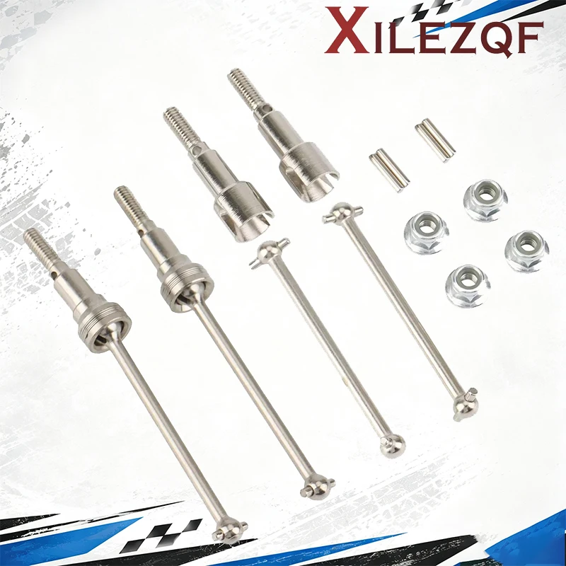 XILEZQF Metal Front Rear Drive Shaft Upgrade Kit for HBX 16889 16890 SG1601 SG1602 1/16 RC Car Enhanced Durability