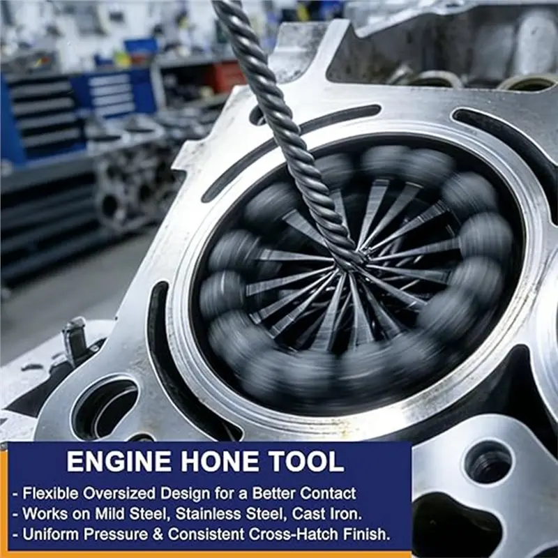 BAAG-Cylinder Hone Tool 3.35 Inch(85Mm), 120 Grit Ball Brush- Suggested For Bore Diameters 3.15