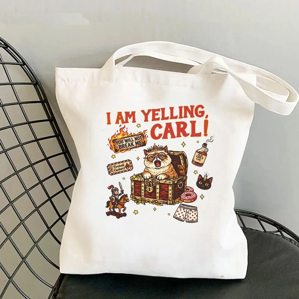 Dungeon Crawler Carl tote bag foldable torba na zakupy y2k shoulder  bolsas de tela femme