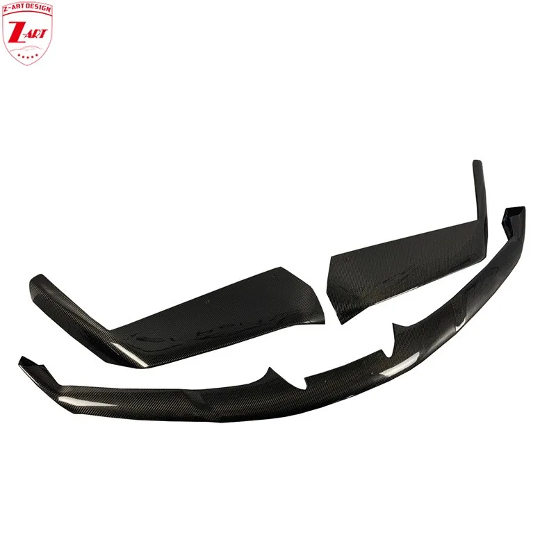 Z-ART 488 Carbon Fiber Front Lip for Ferrari 488 Carbon Fiber Front Spoiler + Front Flap for Ferrari 488 Carbon Fiber Front Chin