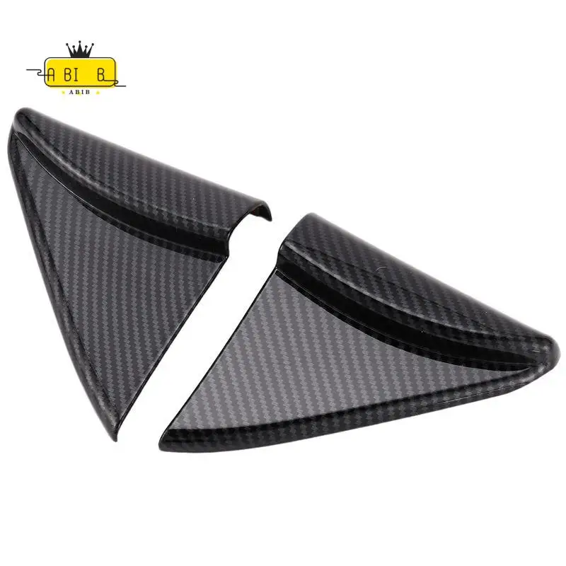 ABIB -For Nissan Navara NP300 2016-2021 Carbon Fibre Car Interior A-Pillar Speaker Horn Cover Trim Frame Sticker Accessories