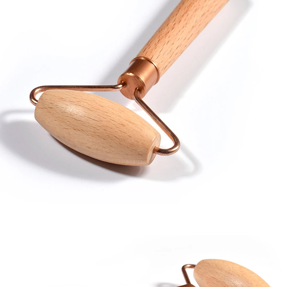 フェイスマッサージローラー天然翡翠フェイシャルスカルプティングツール木製マッサージャーシングルヘッド血液循環を促進し、浮腫を解消します