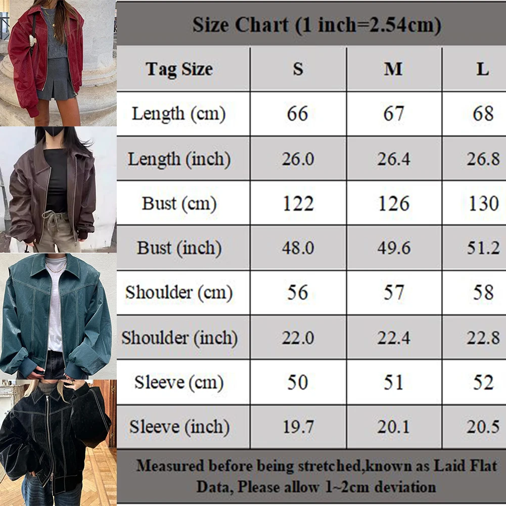 Chaquetas geniales de solapa recortadas empalmadas de cuero PU de otoño para mujer abrigos Vintage de moda