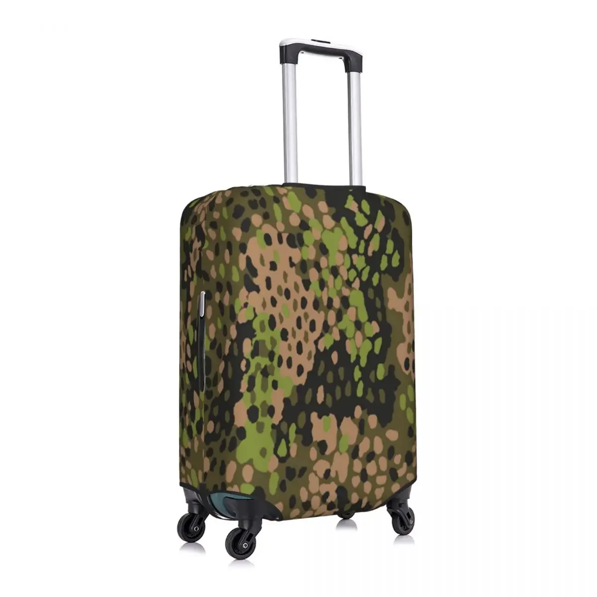 Custom WW2 Camo Luggage Cover Protector Funny Germany Arm Military Camouflage Travel Suitcase Protective Cover for 18-32 Inch